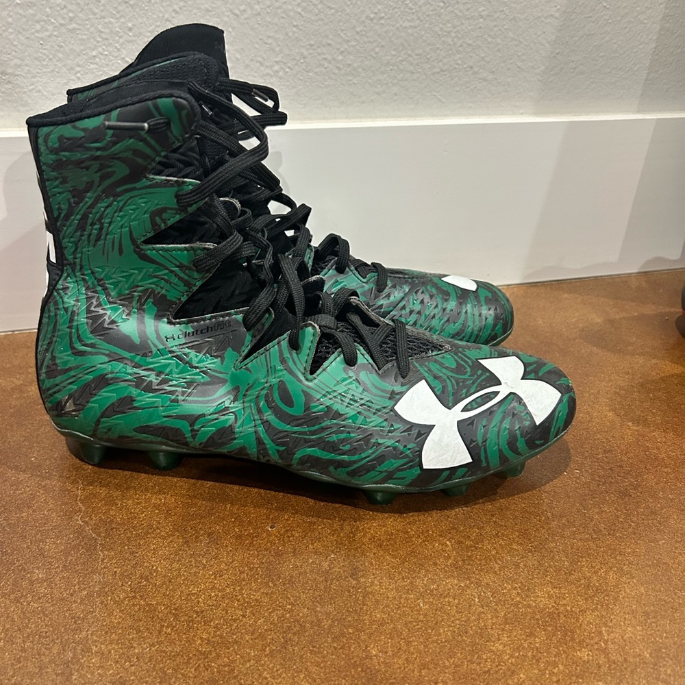 Under Armour Emerald and Ebony Cleats